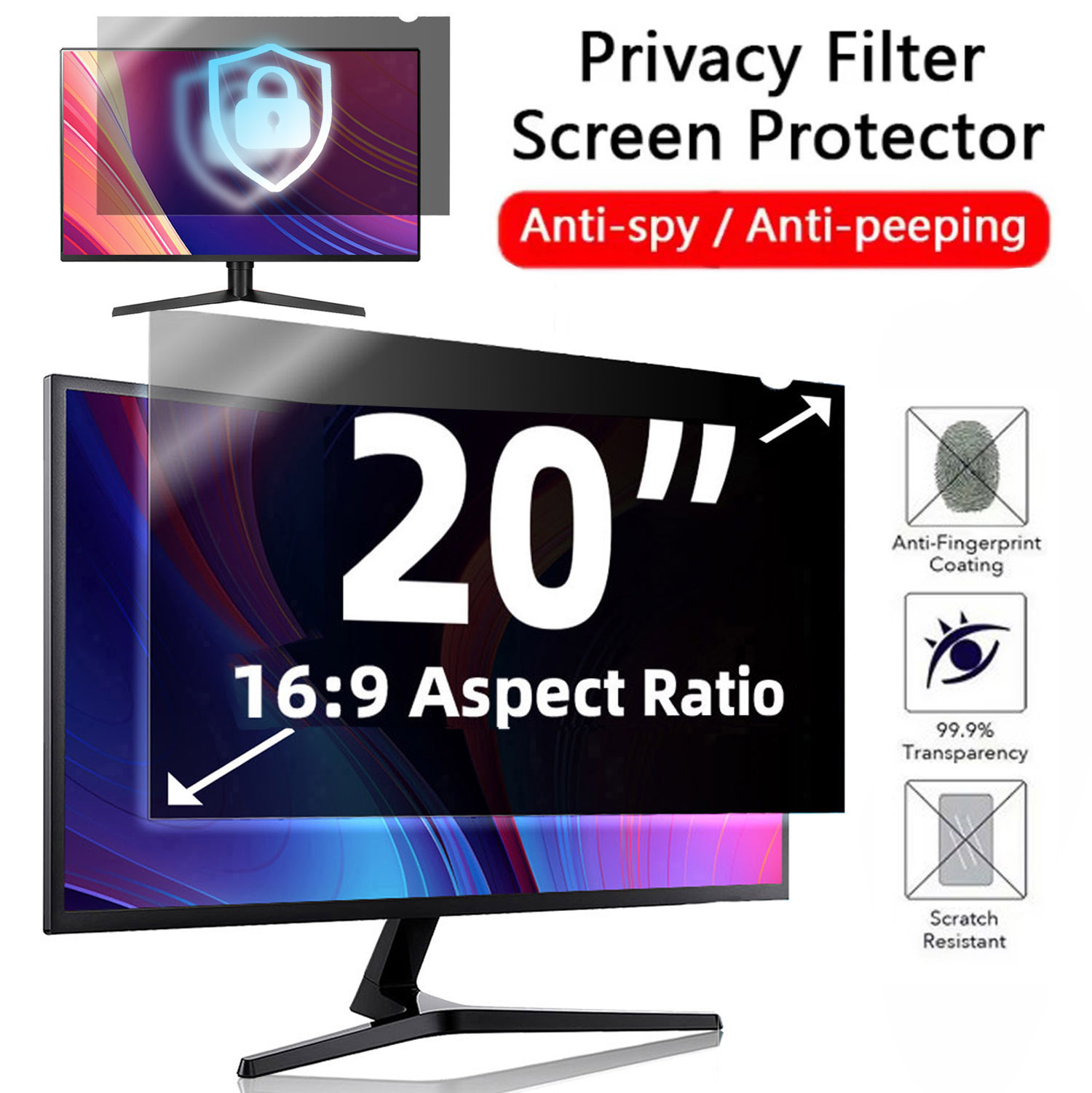 Monitor Privacy Filter - Filtro de pantalla de privacidad para