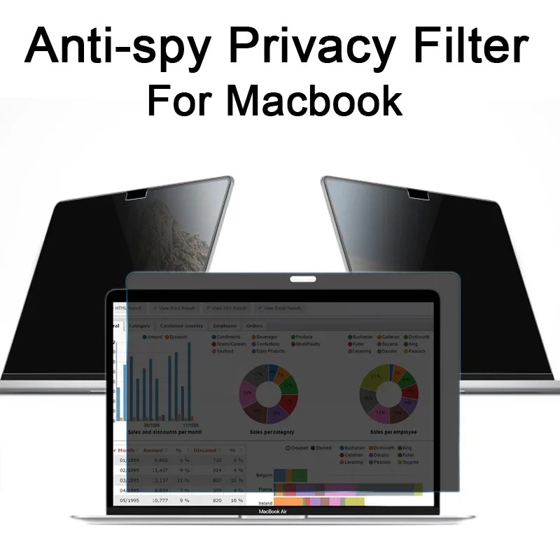 Anti-peek Anti-espía película  - Monitor Privacy Filter reseña y precio