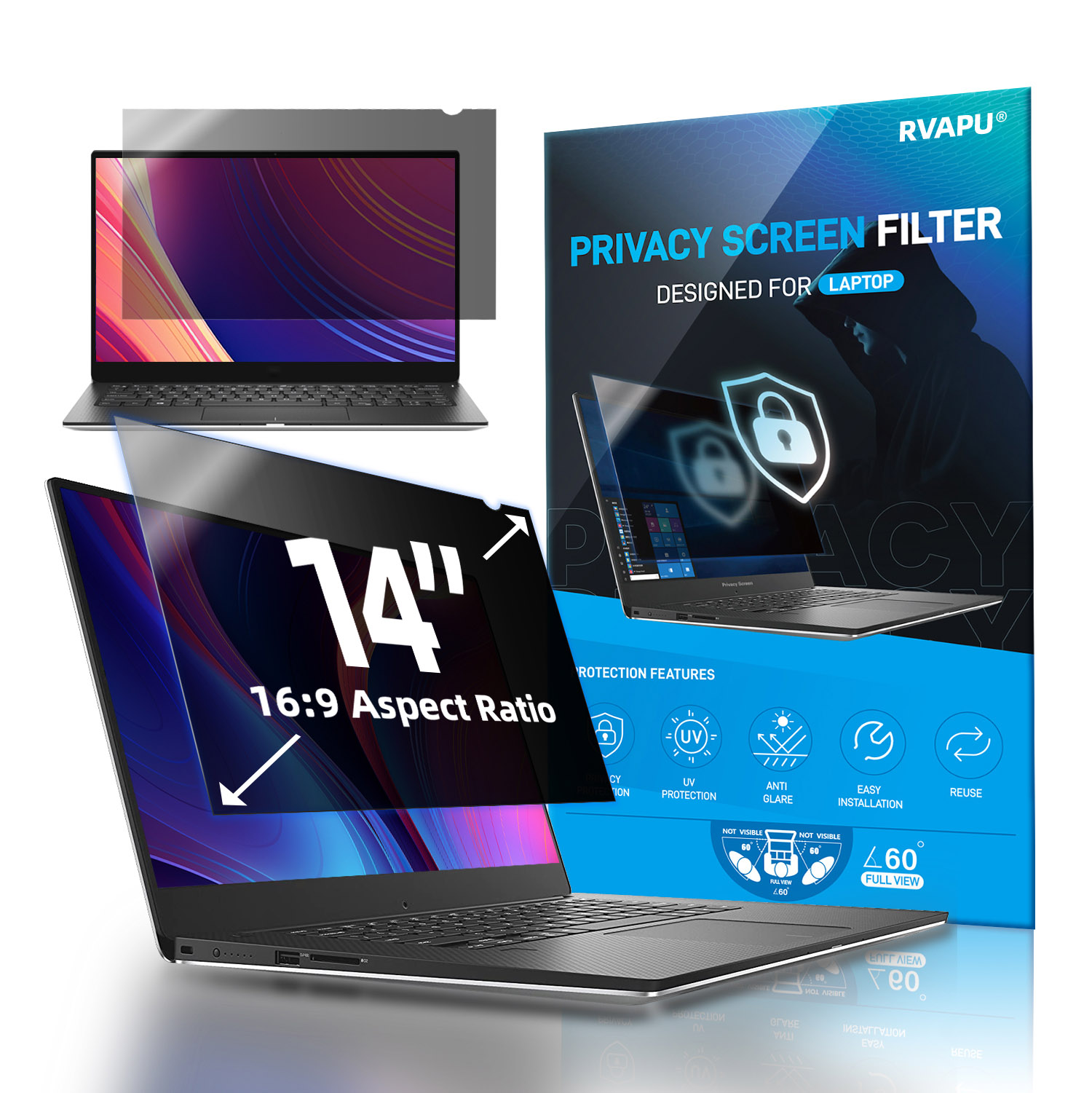 Para ordenador portátil 14 pul - Monitor Privacy Filter reseña y precio